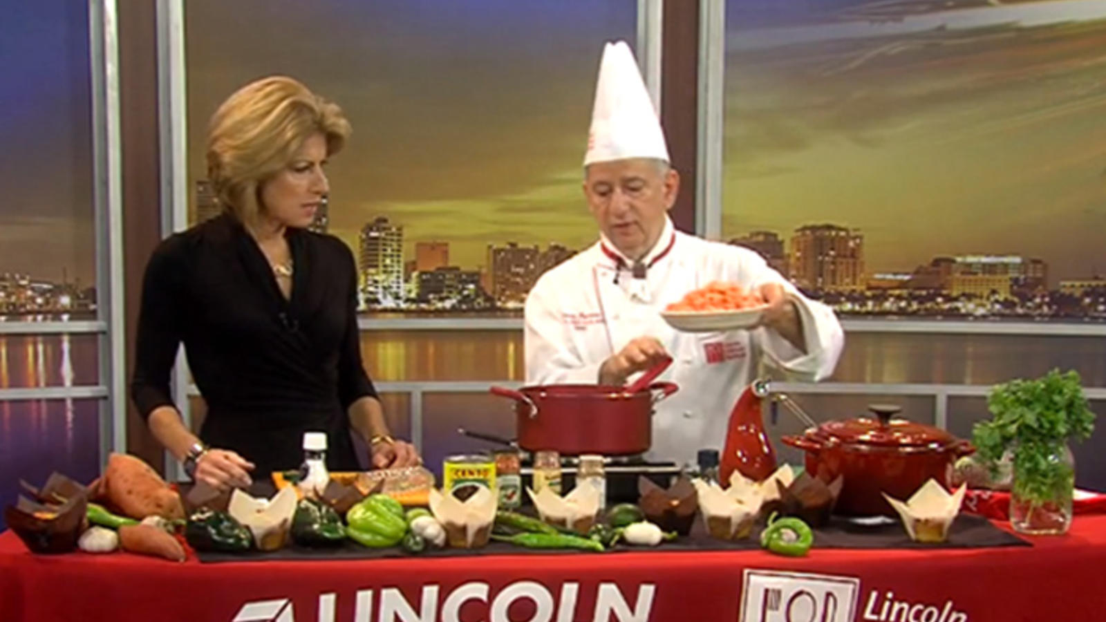 NBC Cooking Segment Featuring Lincoln Instructor, Chef Pantone