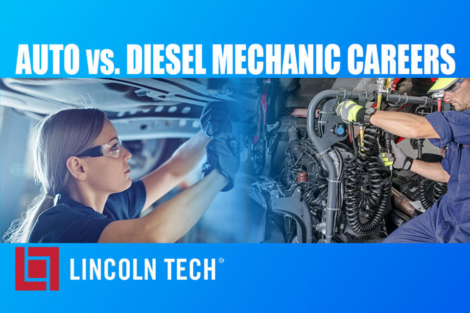 Learn the difference between the auto and diesel Mechanic career paths.